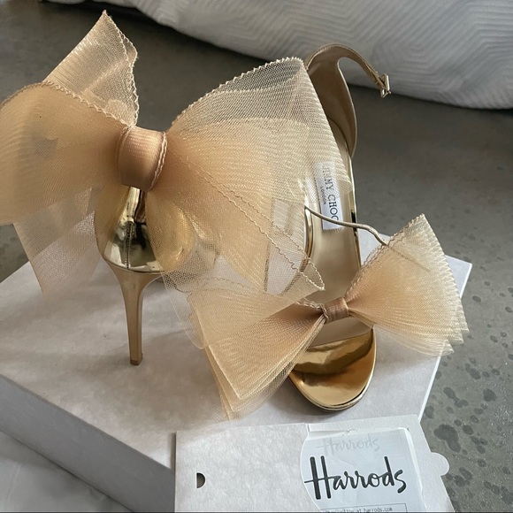 Jimmy Choo - Aveline 100 in Gold size 41 - Picture 4 of 7